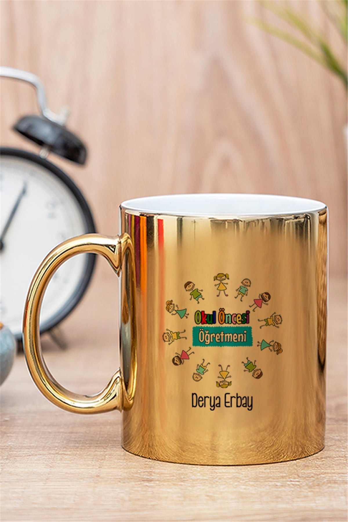 Okul Öncesi Öğretmeni Gold - Silver Kupa Bardak