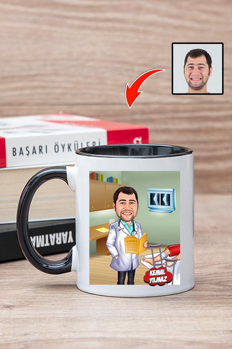 Ortopedi Doktoruna Hediye Ortopedist Karikatürlü Kupa Bardak