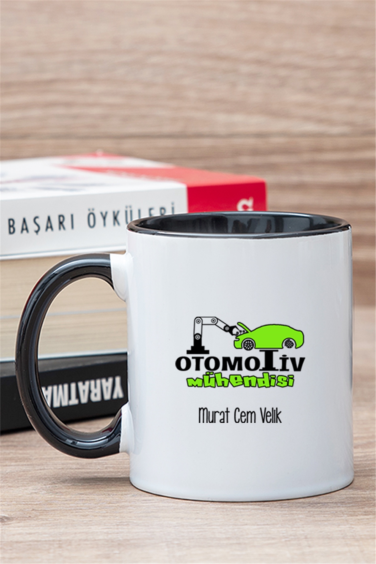 Otomotiv Mühendisi İçi Renkli Kupa Bardak