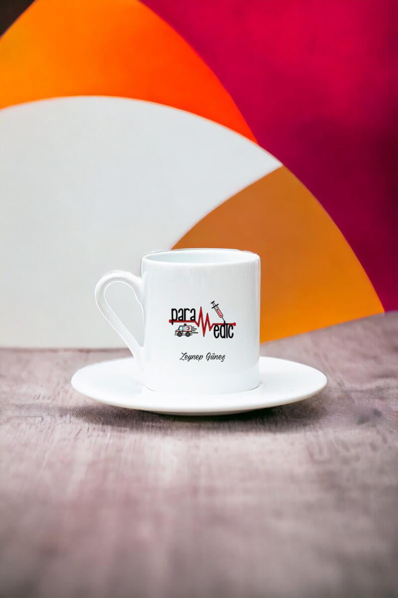 Paramedik Beyaz Türk Kahvesi Fincanı