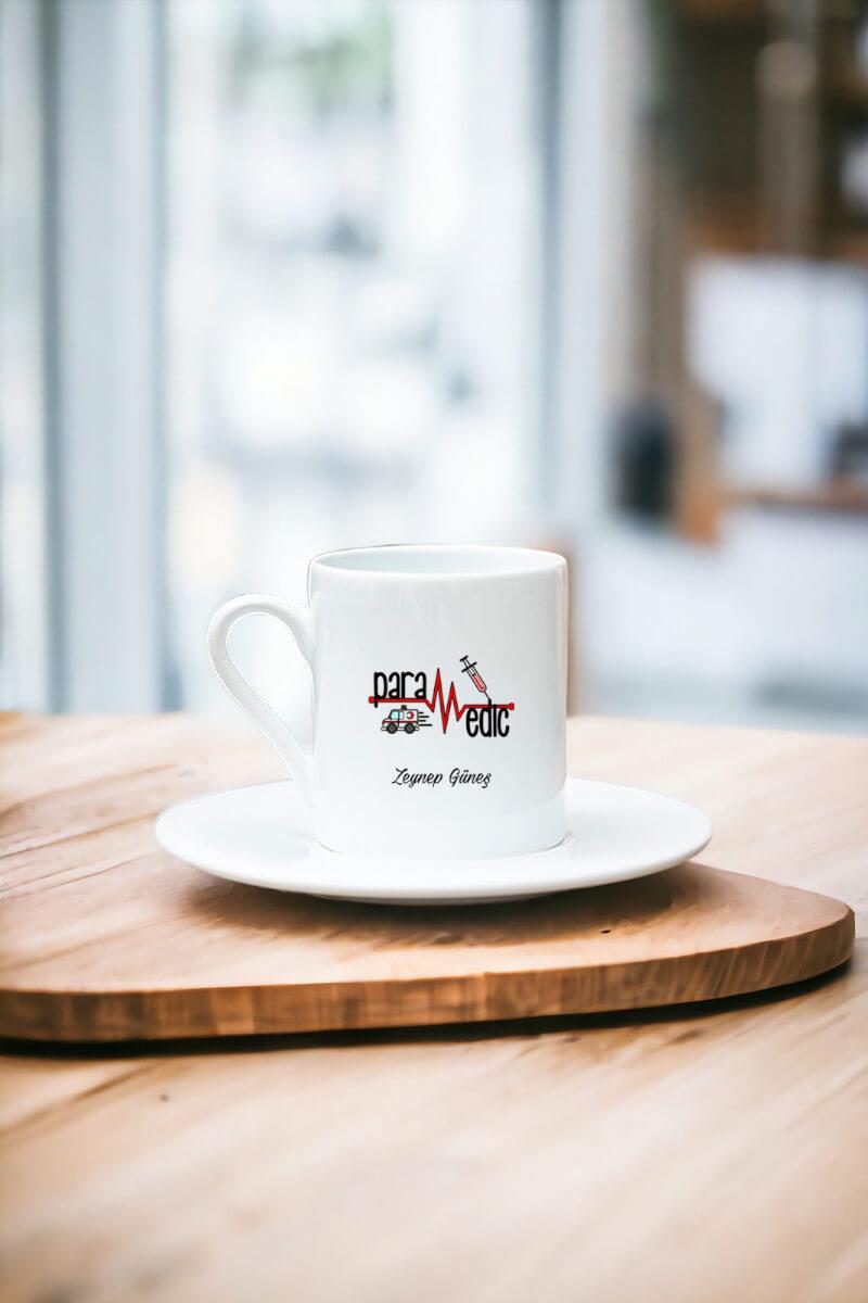Paramedik Beyaz Türk Kahvesi Fincanı