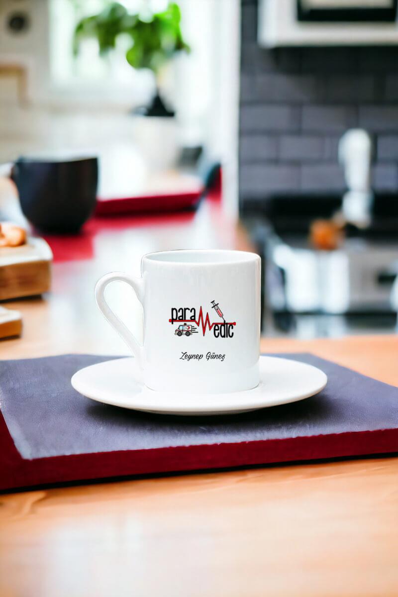 Paramedik Beyaz Türk Kahvesi Fincanı