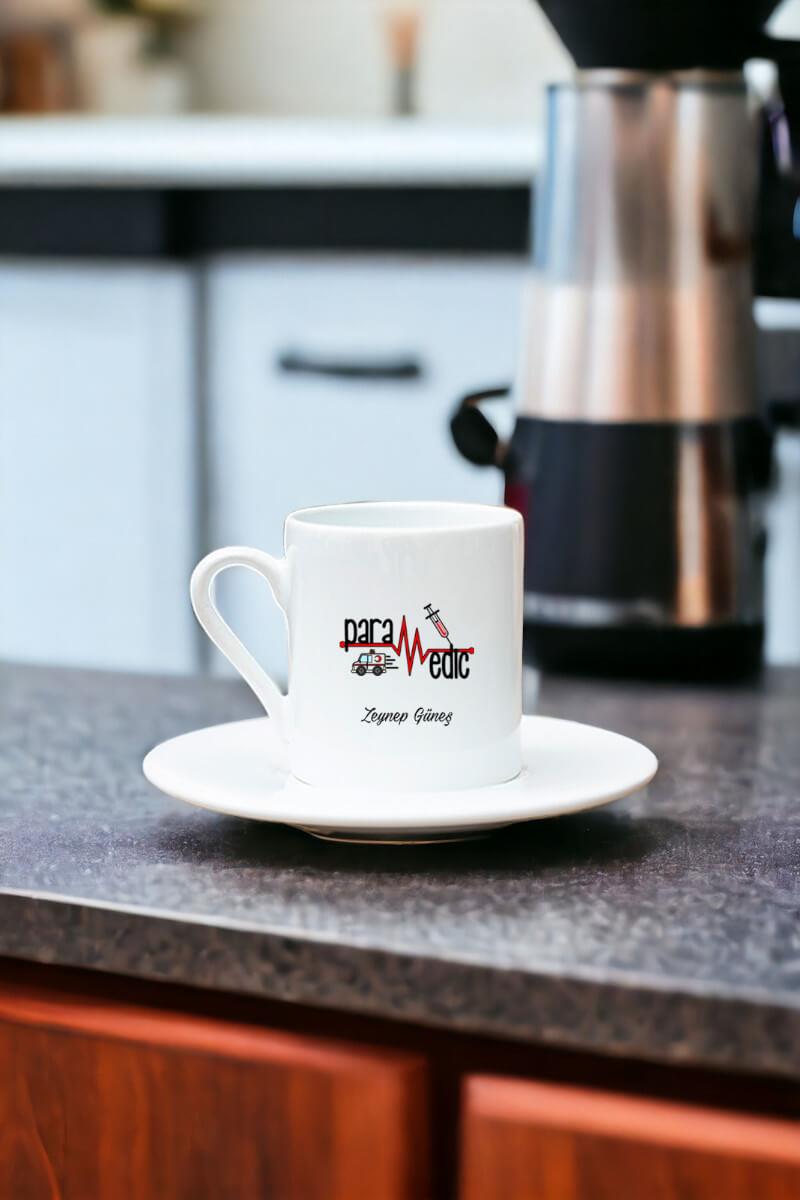 Paramedik Beyaz Türk Kahvesi Fincanı