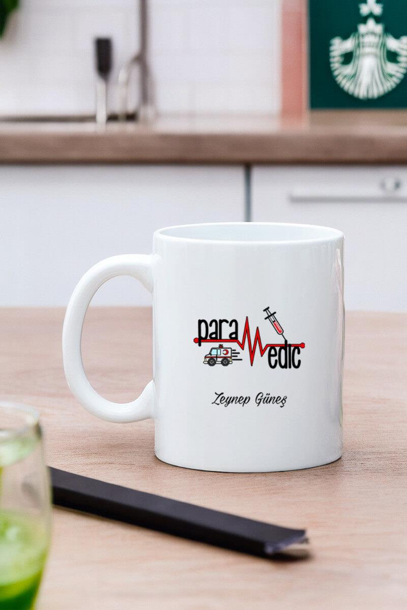 Paramediklere Hediye Beyaz Kupa Bardak