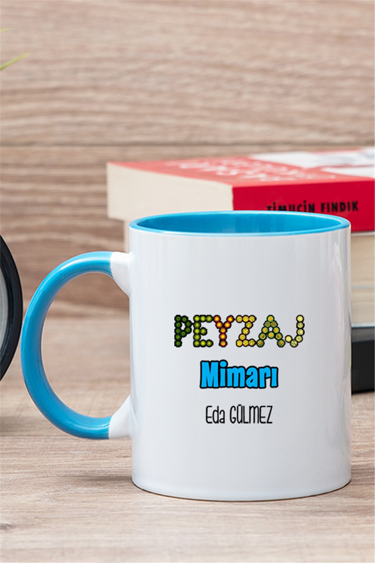 Peyzaj Mimarı İçi Renkli Kupa Bardak