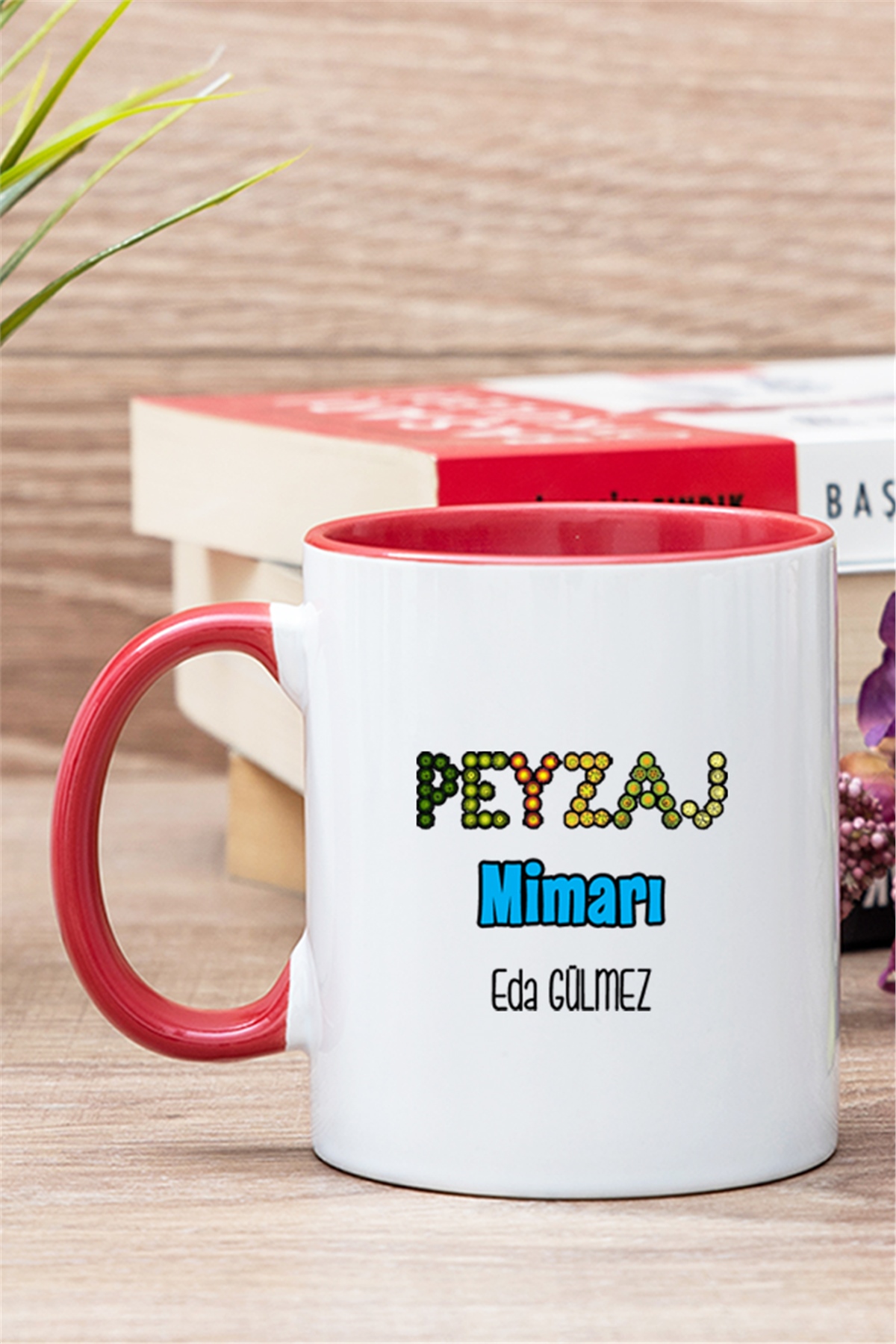 Peyzaj Mimarı İçi Renkli Kupa Bardak