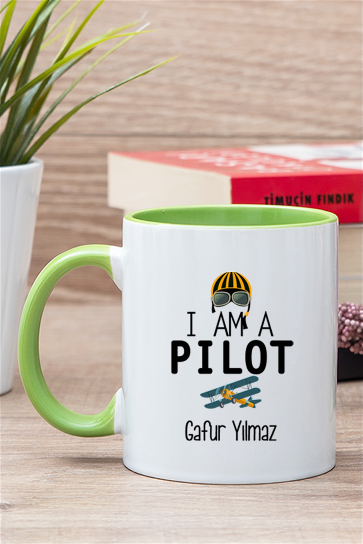 Pilot İçi Renkli Kupa Bardak