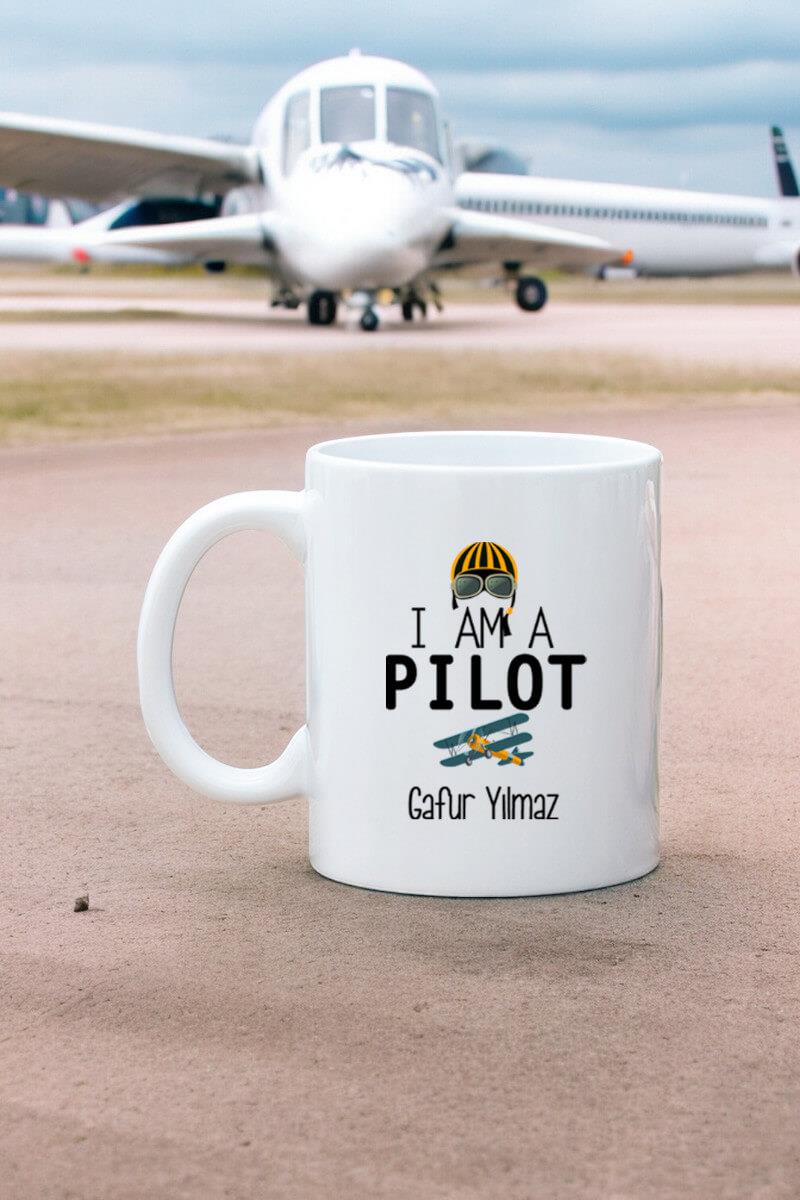 Pilota Hediye Beyaz Kupa Bardak