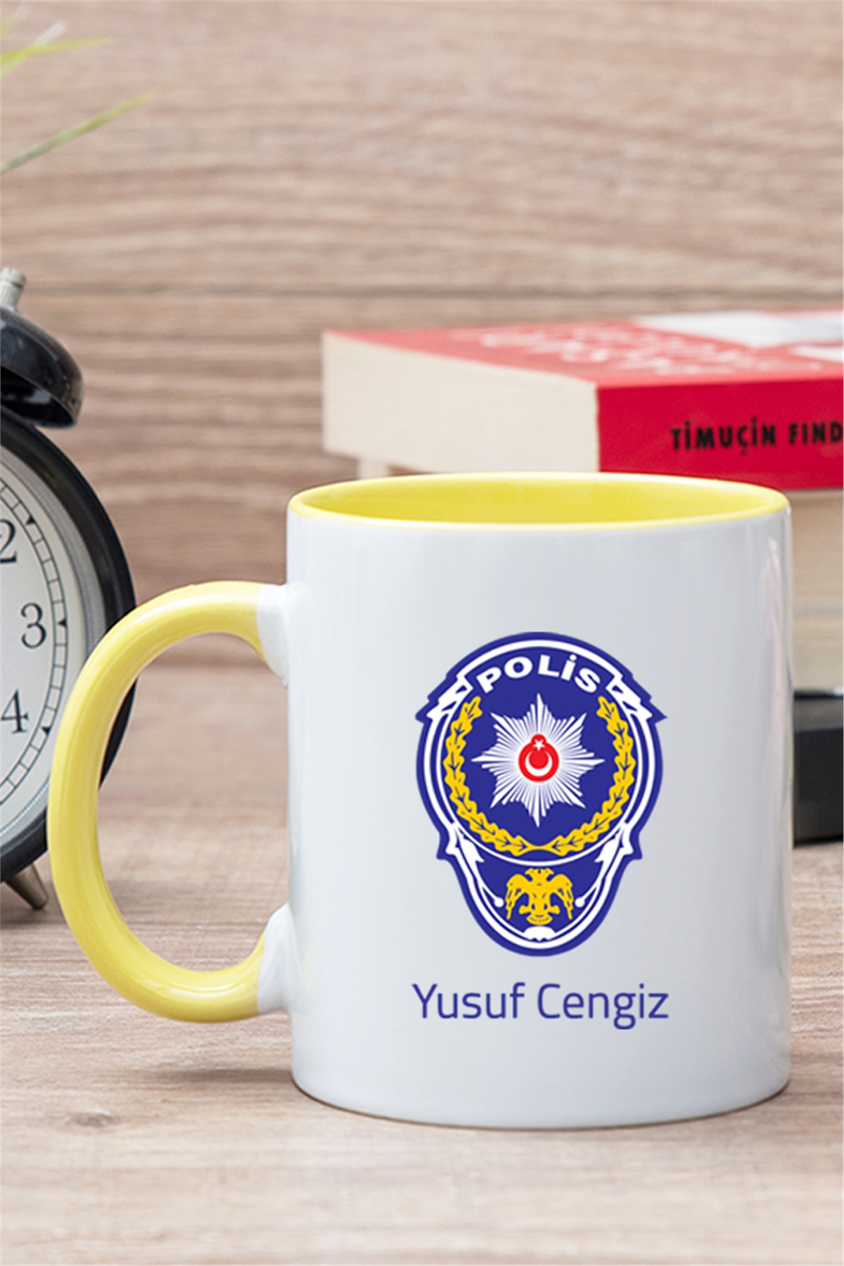 Polis Logolu İçi Renkli Kupa Bardak