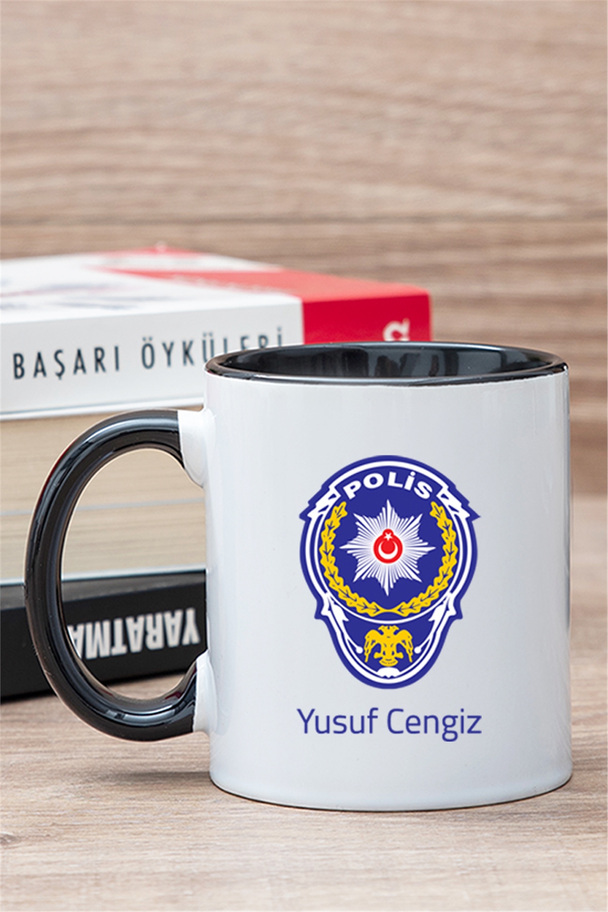 Polis Logolu İçi Renkli Kupa Bardak