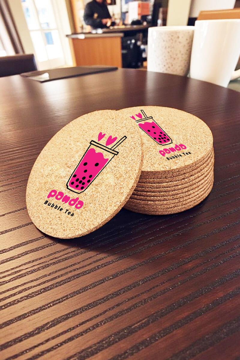 Promosyon Doğal Mantar Bardak Altlığı