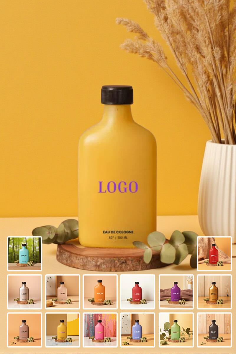 Promosyon Kolonya 100 ml - Renkli Cam Şişede KOL-100-EGR