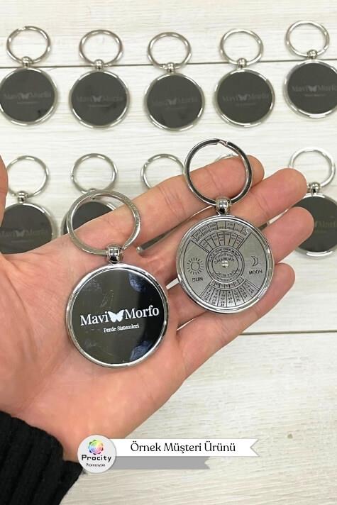 Promosyon Logo Baskılı 50 Yıllık Takvimli Anahtarlık 6066-PAK