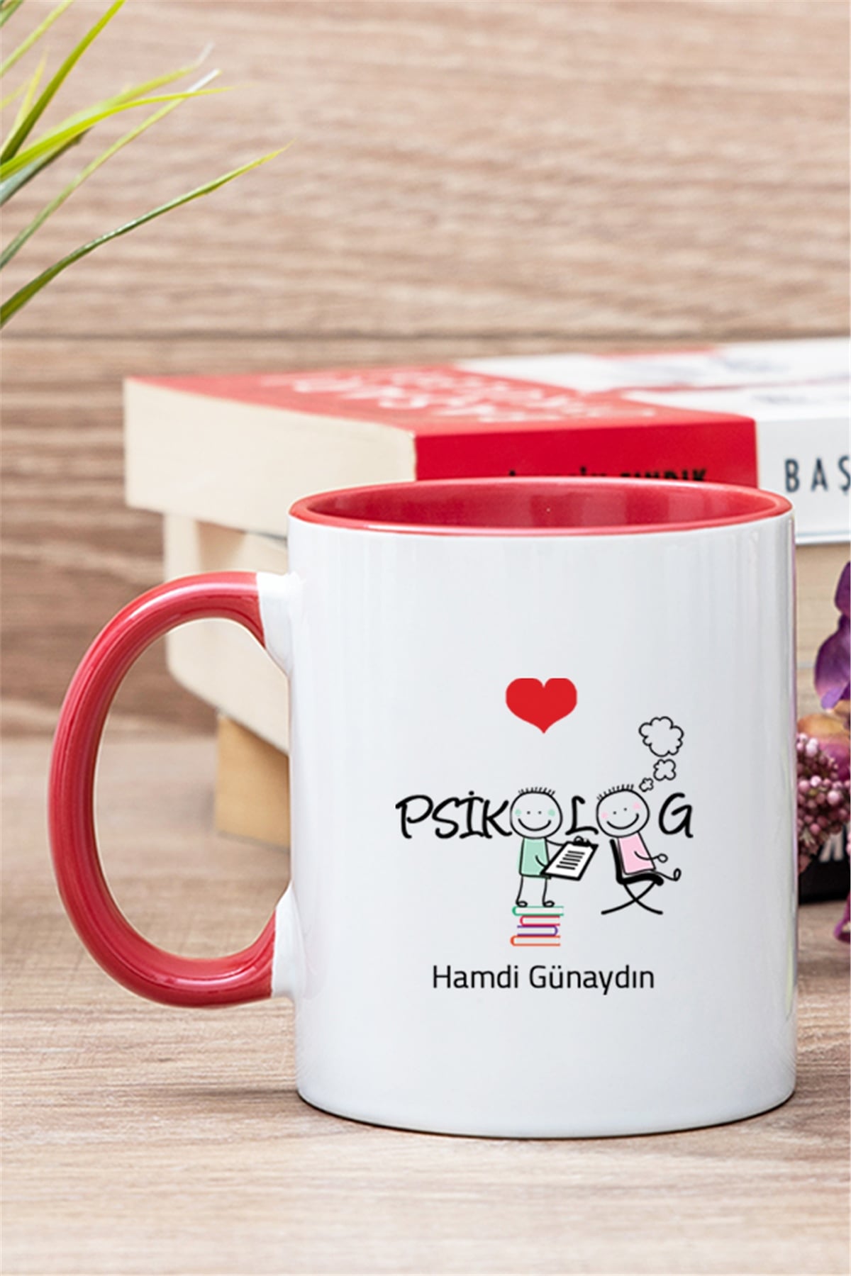 Psikolog İçi Renkli Kupa Bardak