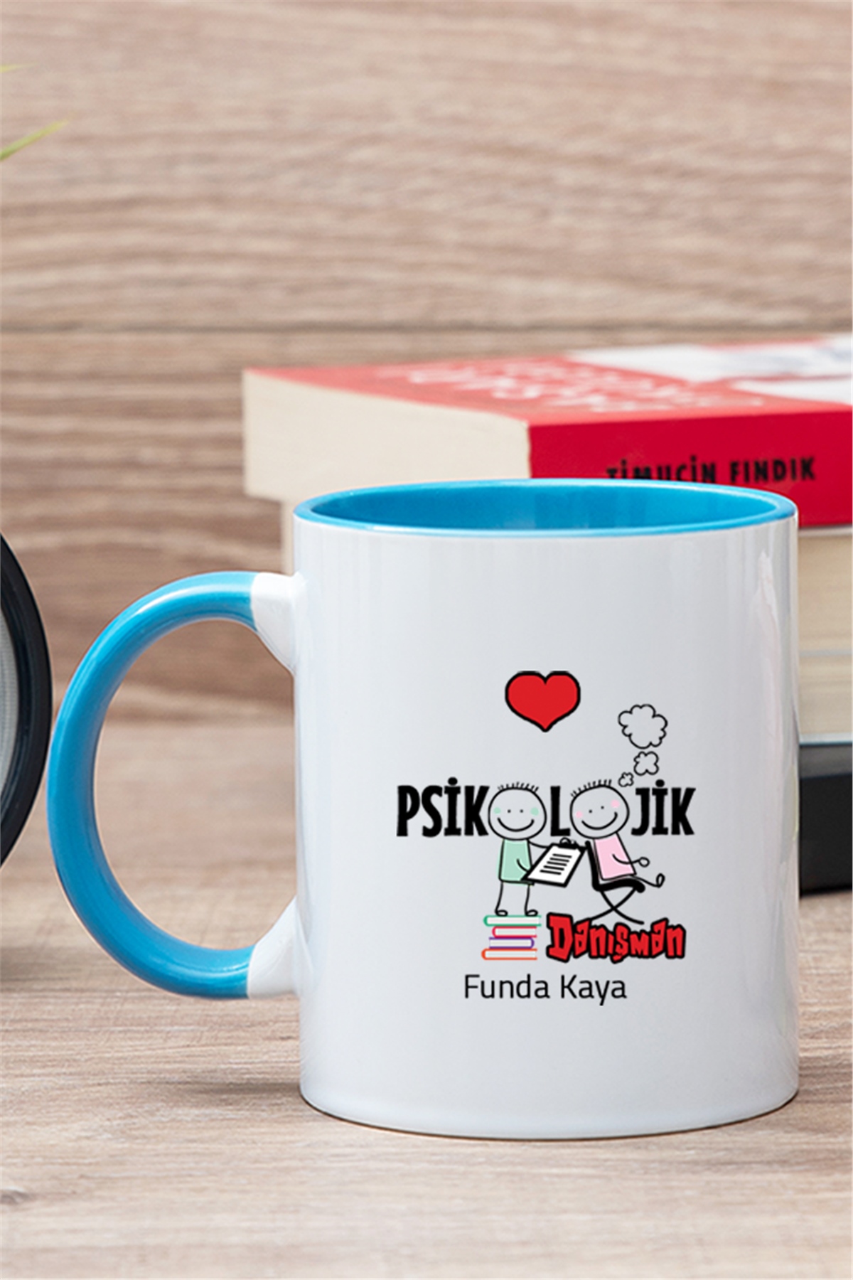 Psikolojik Danışman İçi Renkli Kupa Bardak