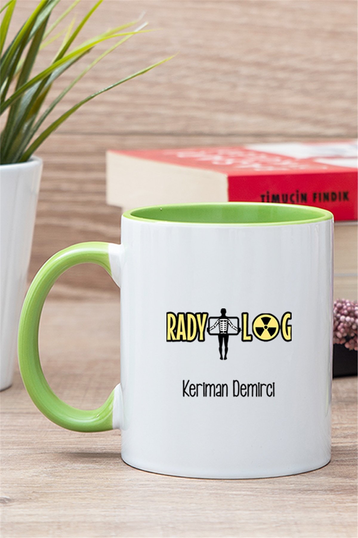 Radyolog İçi Renkli Kupa Bardak