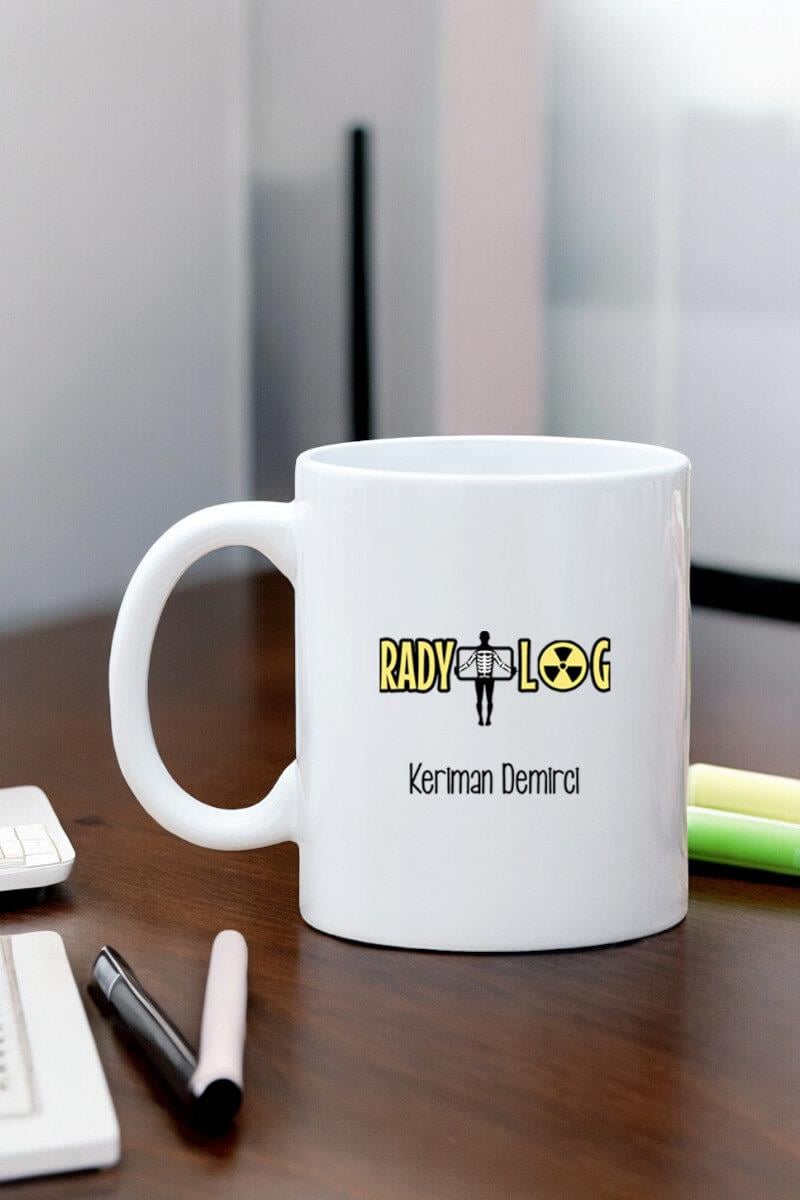 Radyologlara Hediye Beyaz Kupa Bardak