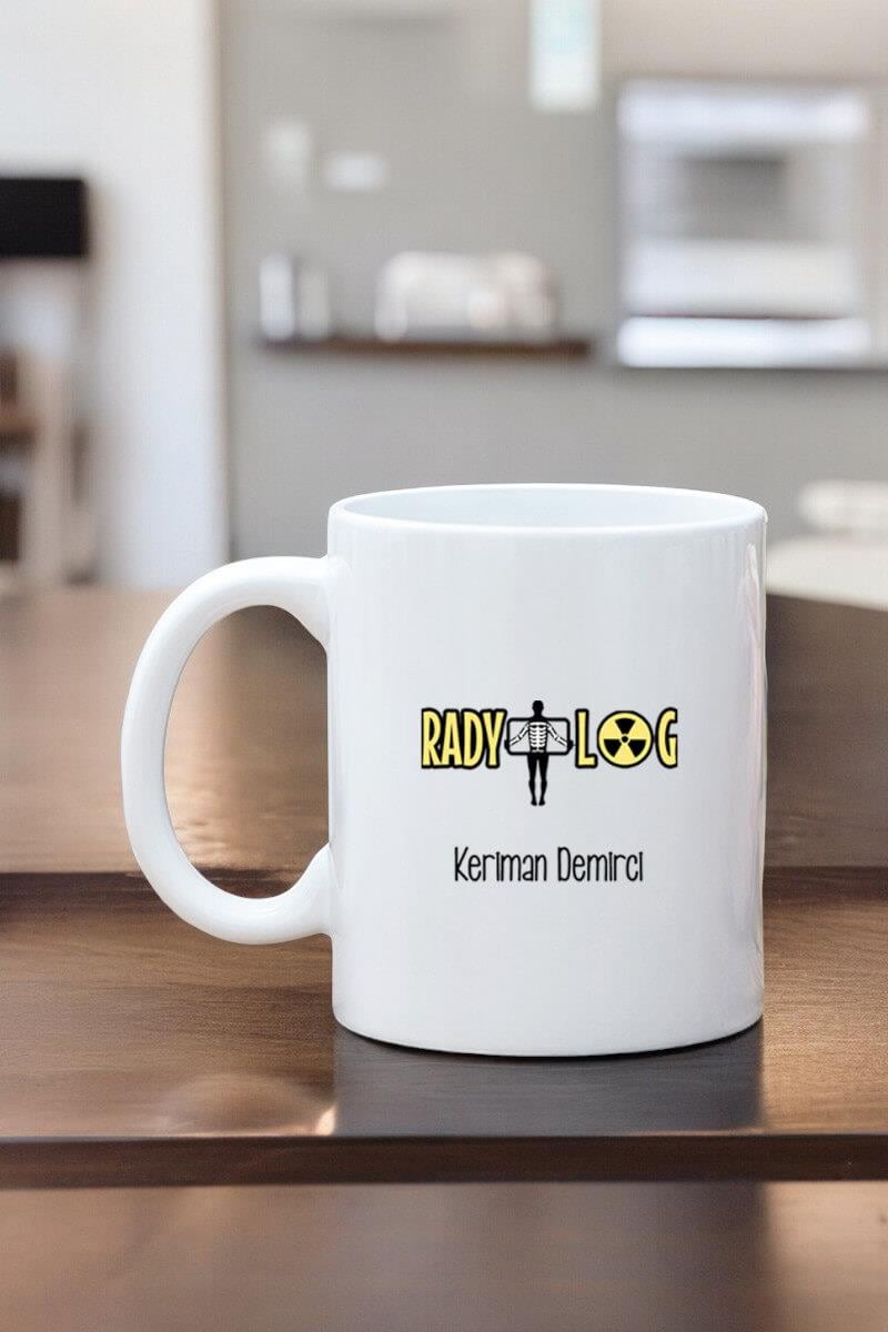 Radyologlara Hediye Beyaz Kupa Bardak