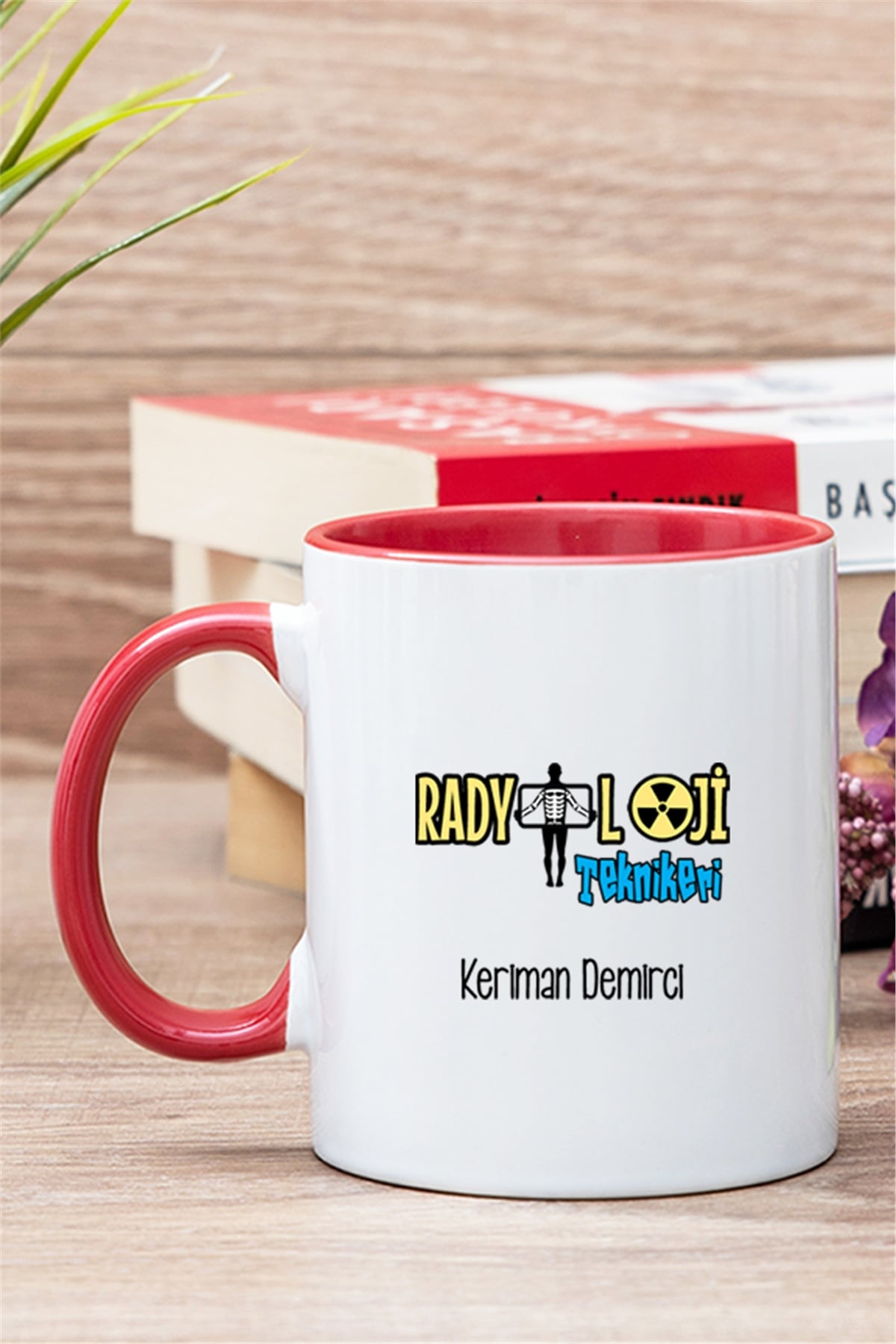 Radyoloji Teknikeri İçi Renkli Kupa Bardak