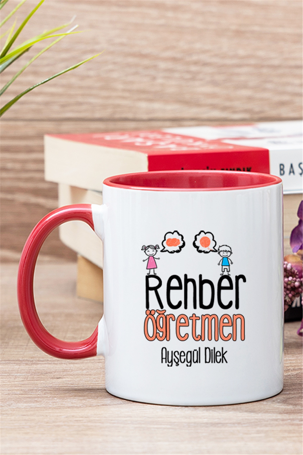 Rehber Öğretmen İçi Renkli Kupa Bardak