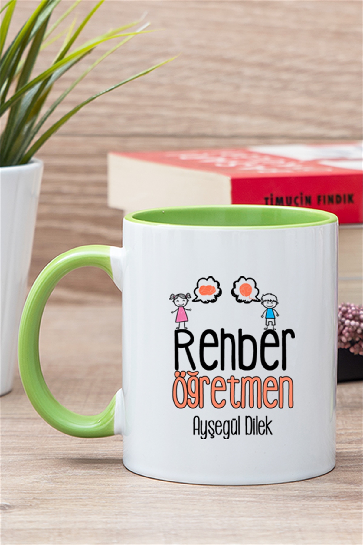 Rehber Öğretmen İçi Renkli Kupa Bardak