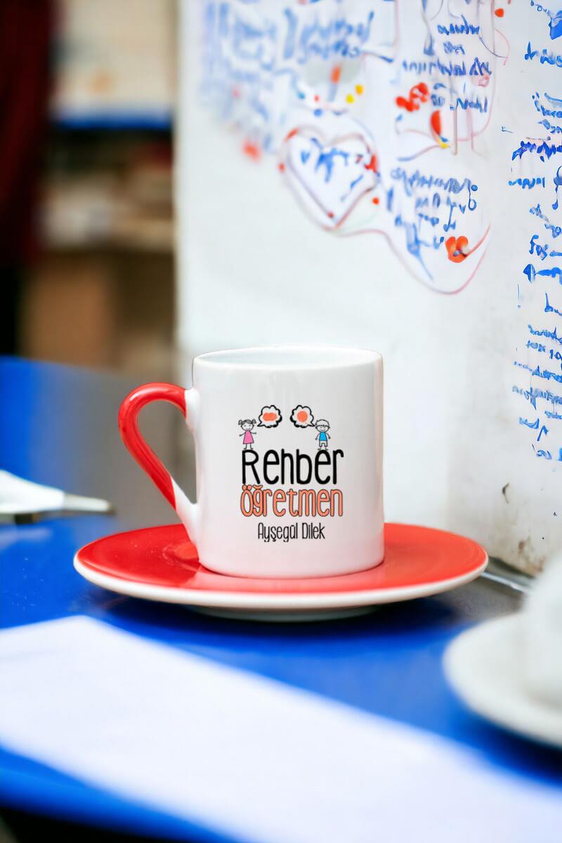 Rehber Öğretmen Renkli Türk Kahvesi Fincanı