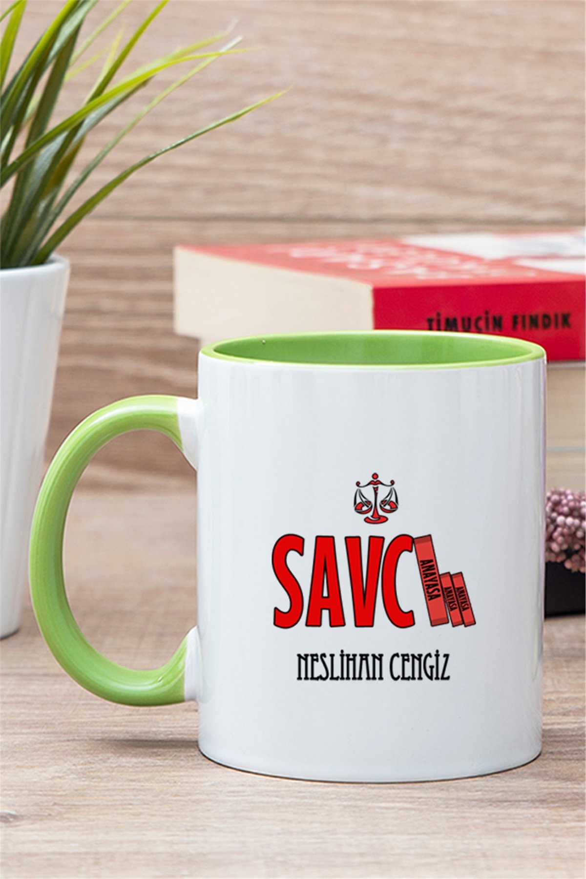 Savcı İçi Renkli Kupa Bardak