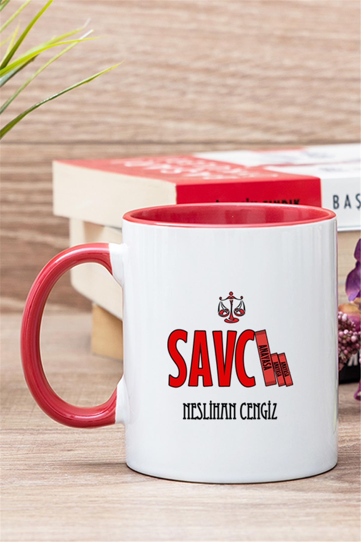 Savcı İçi Renkli Kupa Bardak