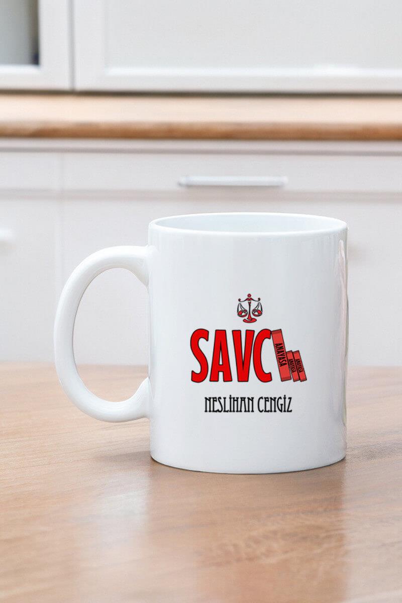 Savcıya Hediye Beyaz Kupa Bardak