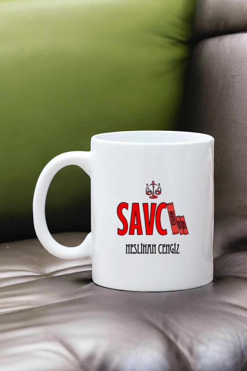 Savcıya Hediye Beyaz Kupa Bardak