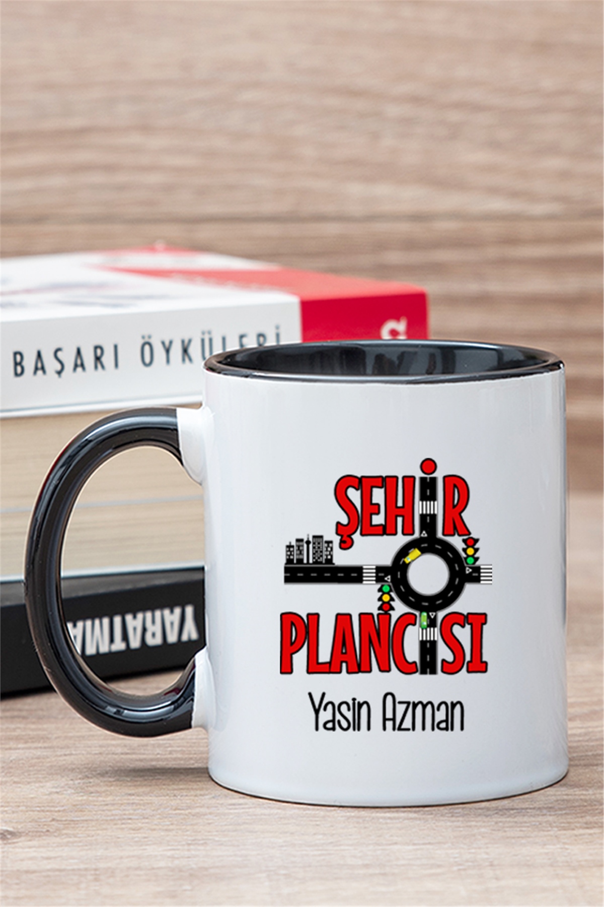 Şehir Plancısı İçi Renkli Kupa Bardak
