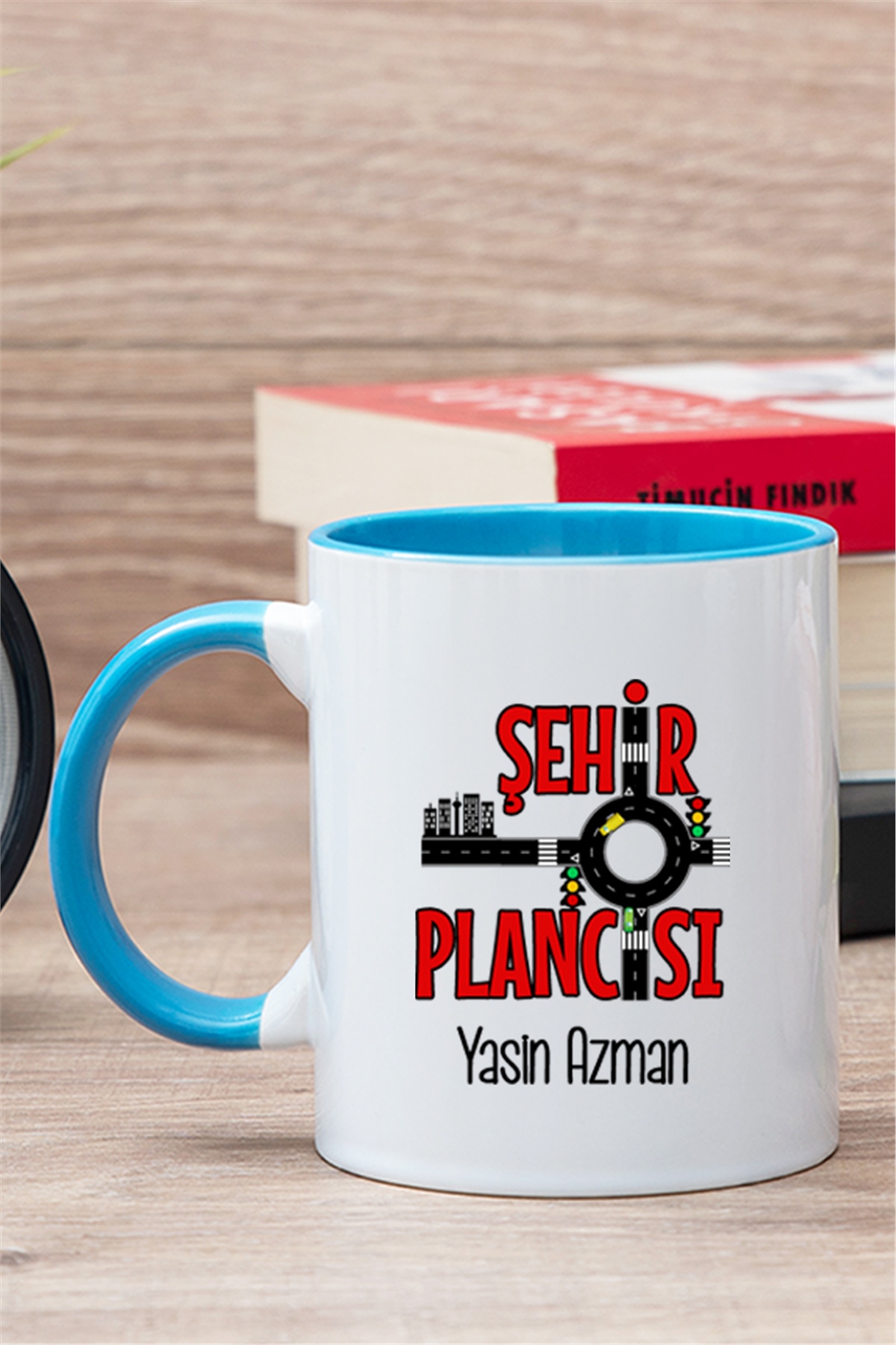 Şehir Plancısı İçi Renkli Kupa Bardak