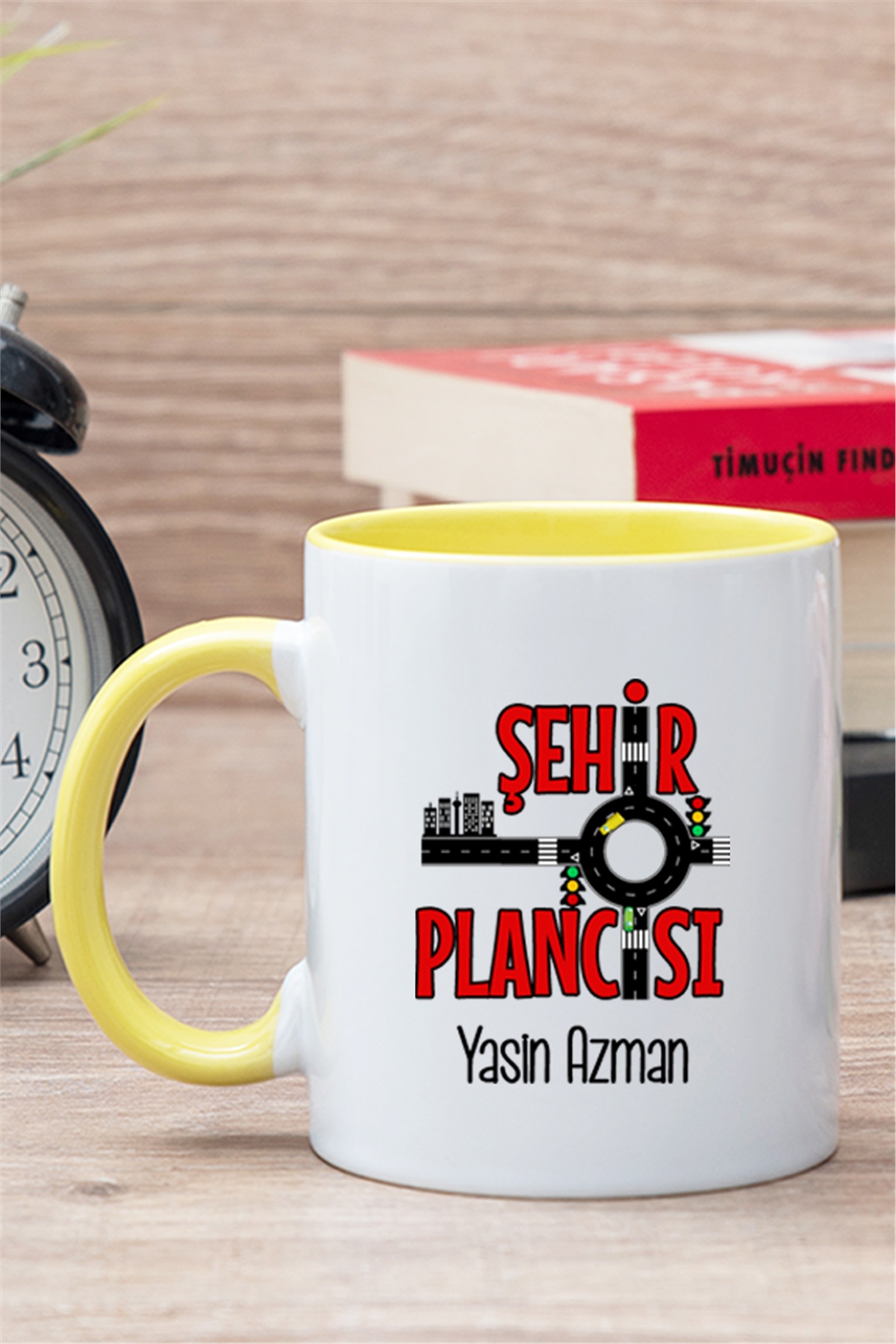 Şehir Plancısı İçi Renkli Kupa Bardak