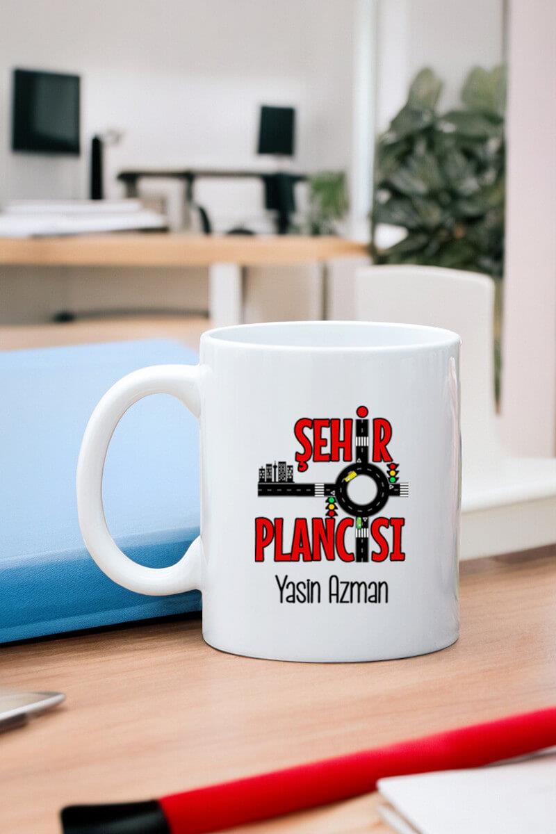 Şehir Plancısına Hediye Beyaz Kupa Bardak