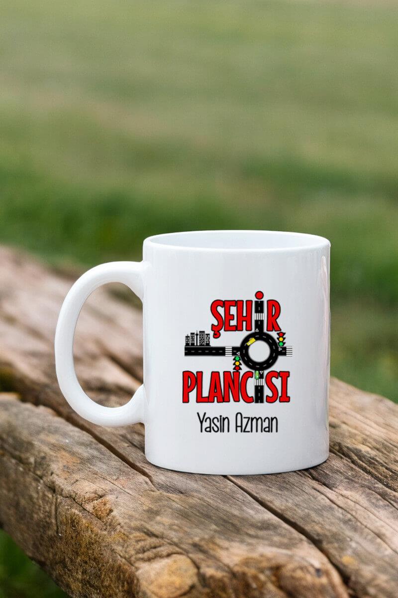 Şehir Plancısına Hediye Beyaz Kupa Bardak