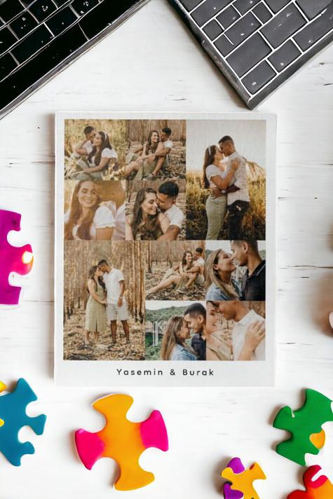 Sevgiliye Hediye 10 Fotoğraflı Kolaj Puzzle