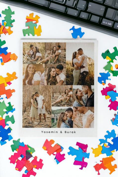 Sevgiliye Hediye 10 Fotoğraflı Kolaj Puzzle