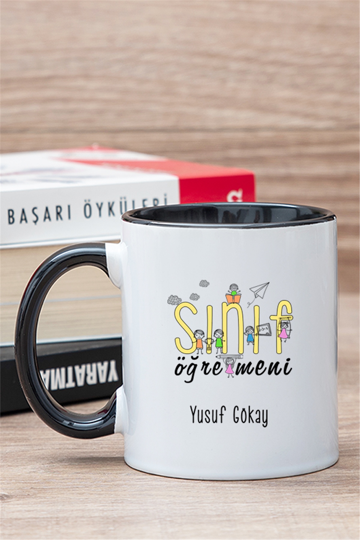 Sınıf Öğretmeni İçi Renkli Kupa Bardak