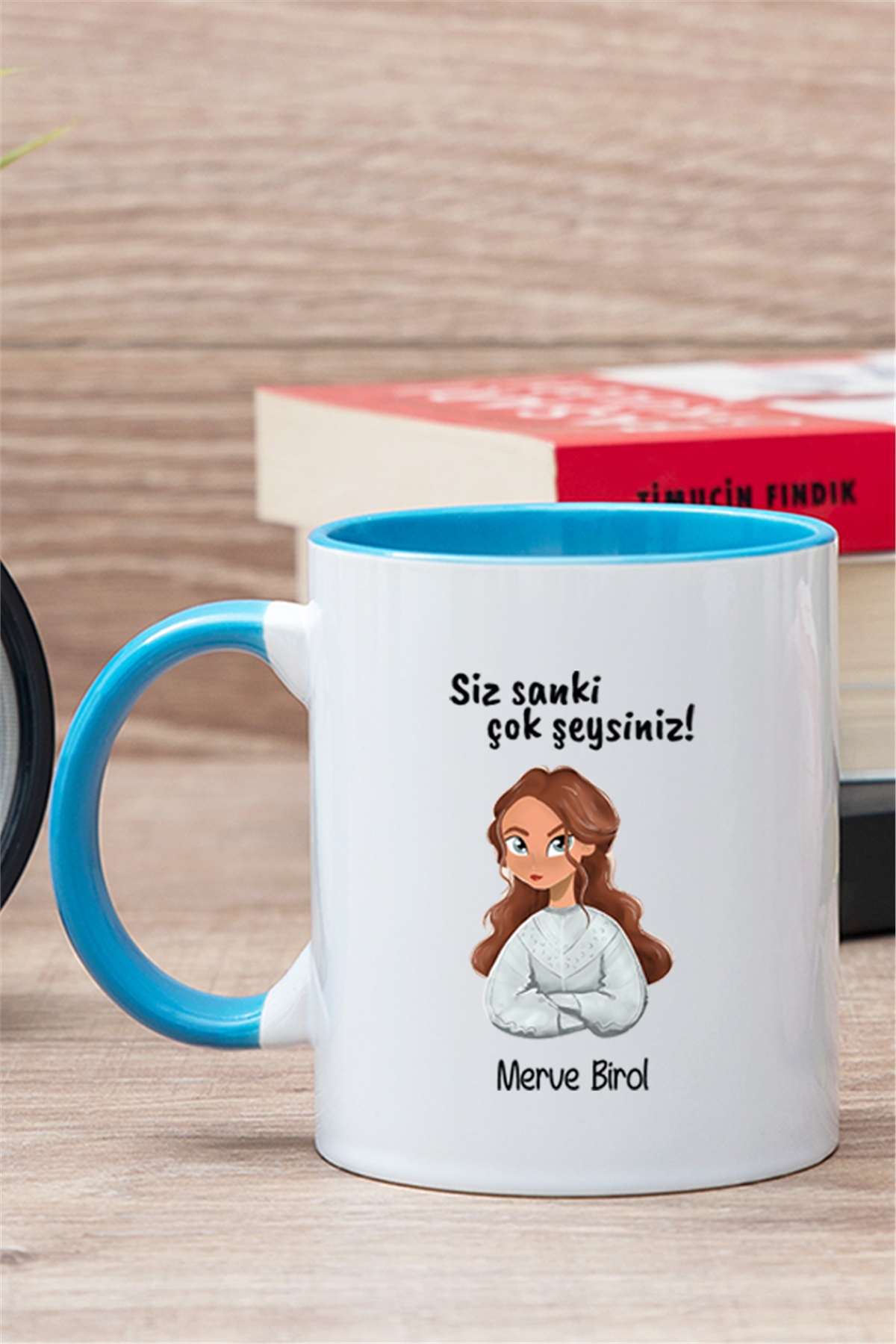 Siz Sanki Çok Şeysiniz İçi Renkli Kupa Bardak