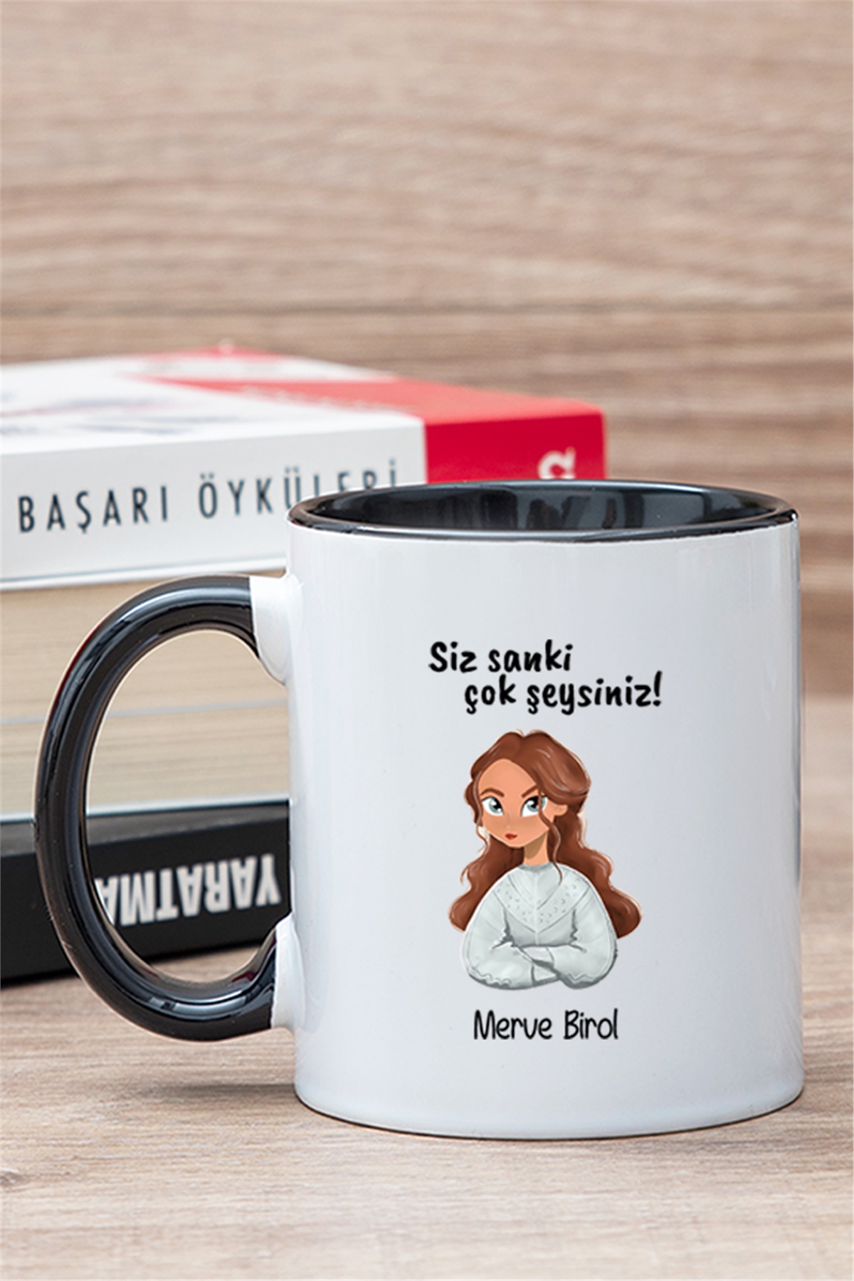 Siz Sanki Çok Şeysiniz İçi Renkli Kupa Bardak
