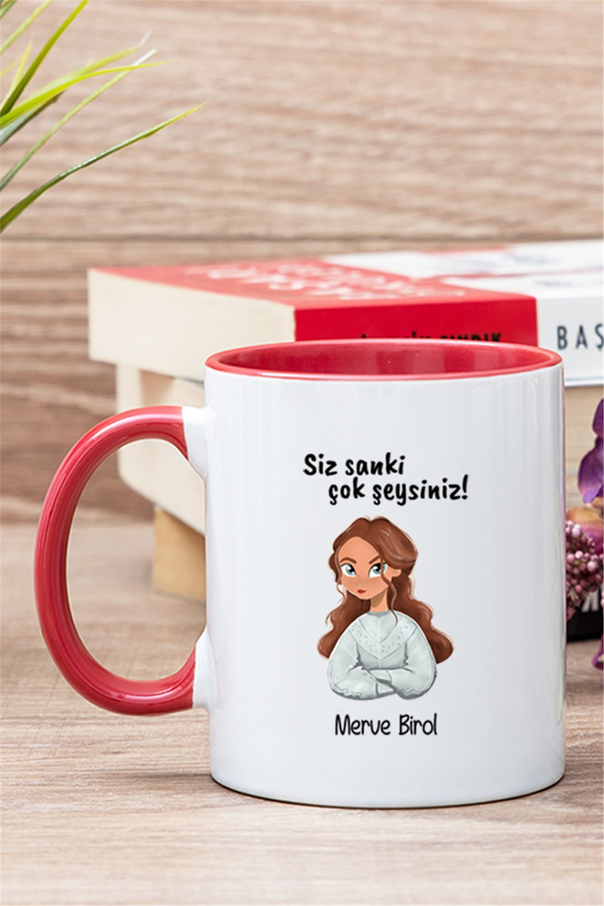 Siz Sanki Çok Şeysiniz İçi Renkli Kupa Bardak