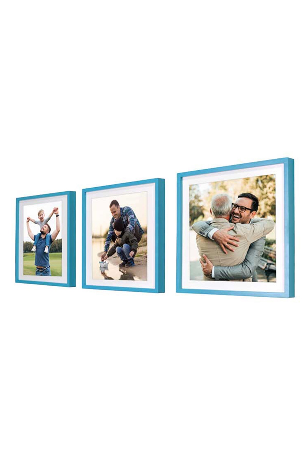 Sök Tak 3lü Mavi Kare Çerçeve