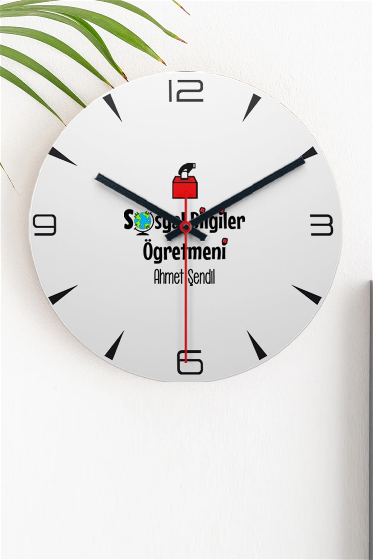 Sosyal Bilgiler Öğretmenine Öğretmenler Günü Hediyesi Duvar Saati