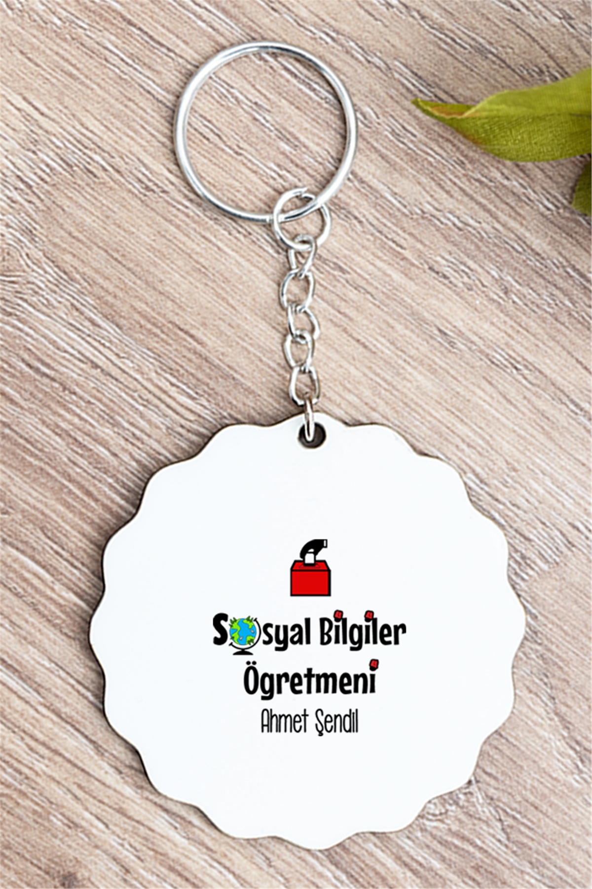 Sosyal Bilgiler Öğretmeni Anahtarlık