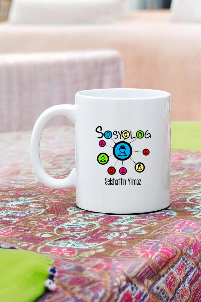 Sosyologlara Hediye Beyaz Kupa Bardak