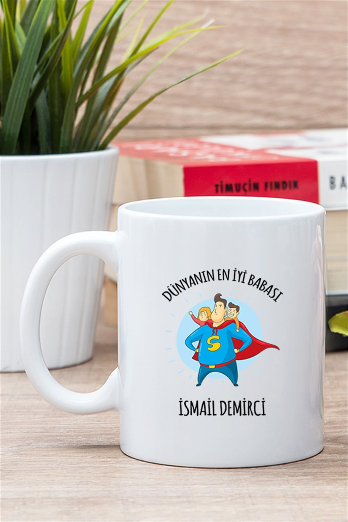 Süper Babalara Hediye Kişiye Özel Kupa Bardak
