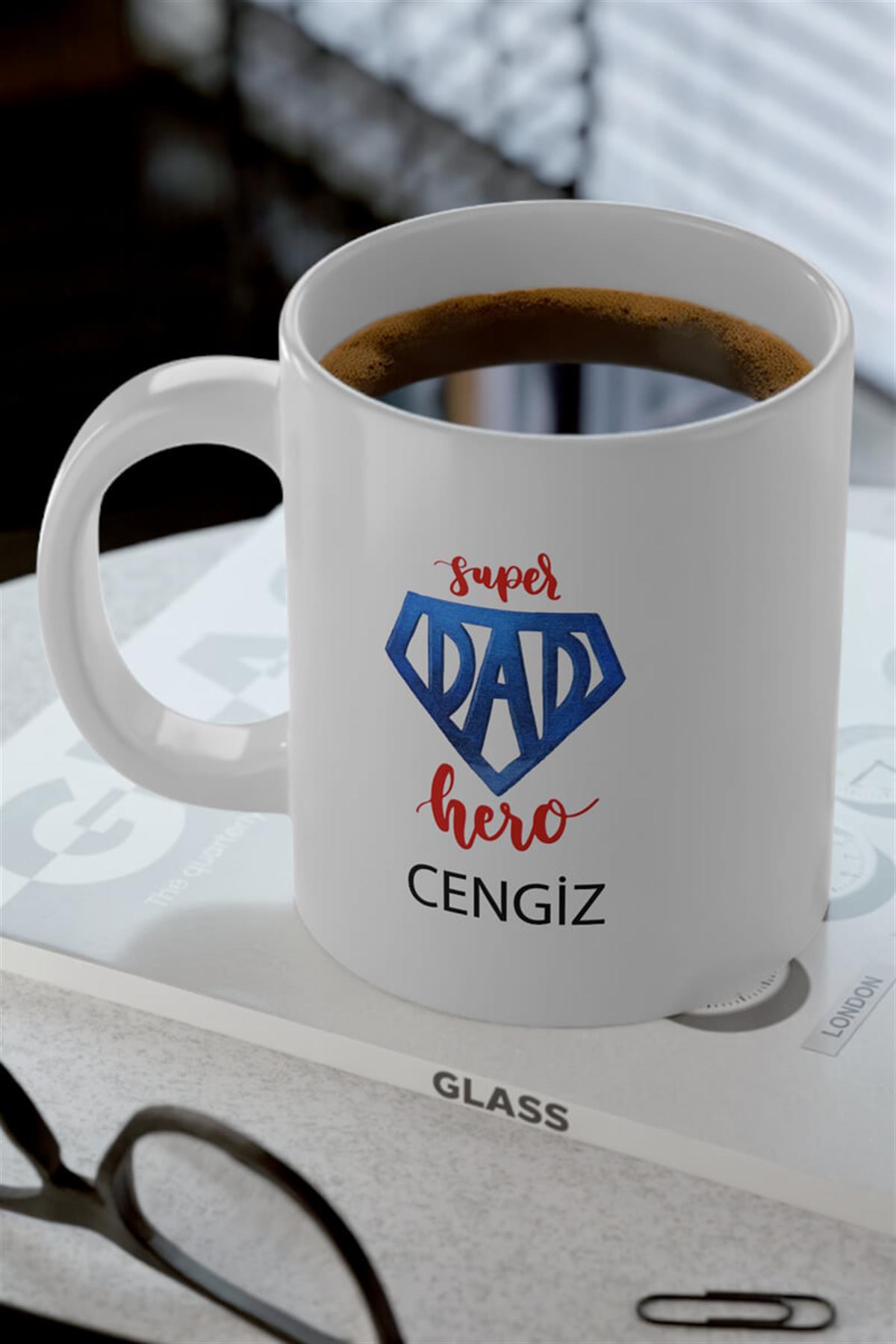 Super Dad Babaya Hediye Beyaz Kupa Bardak