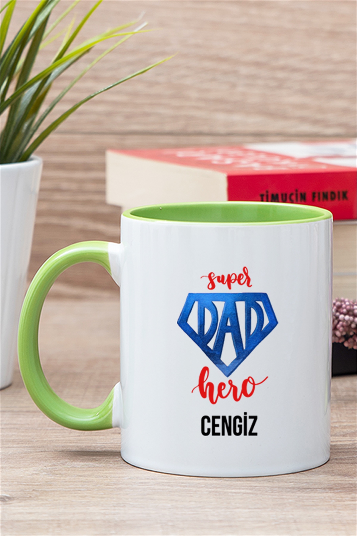 Super Dad Babaya Hediye İçi Renkli Kupa Bardak