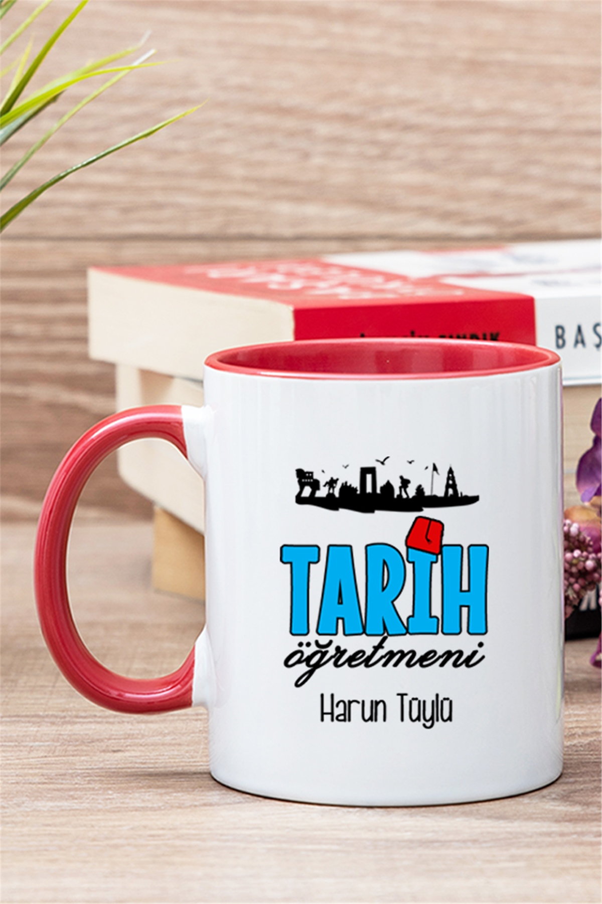 Tarih Öğretmeni İçi Renkli Kupa Bardak
