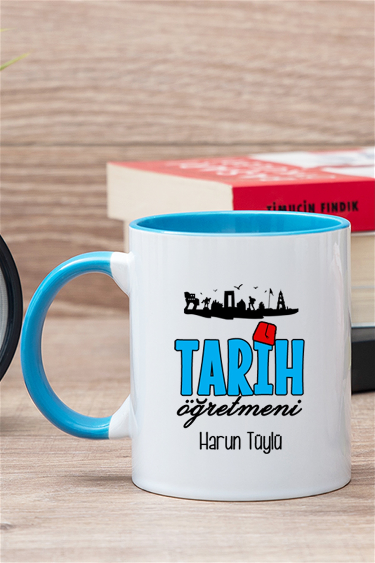 Tarih Öğretmeni İçi Renkli Kupa Bardak